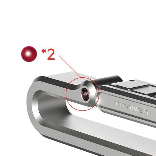 Red Bead For Belt Keychain