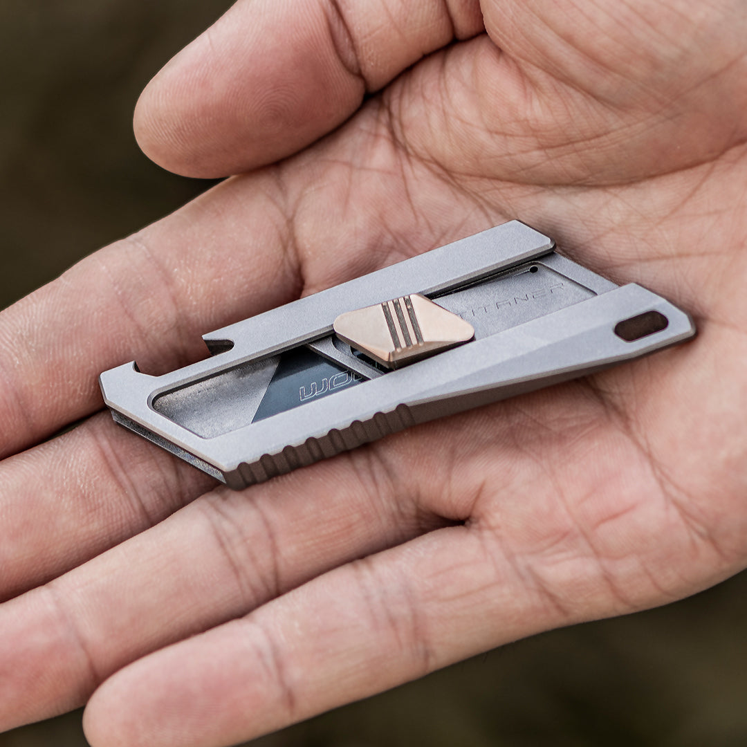 Retractable Mini Titanium EDC Utility Knife