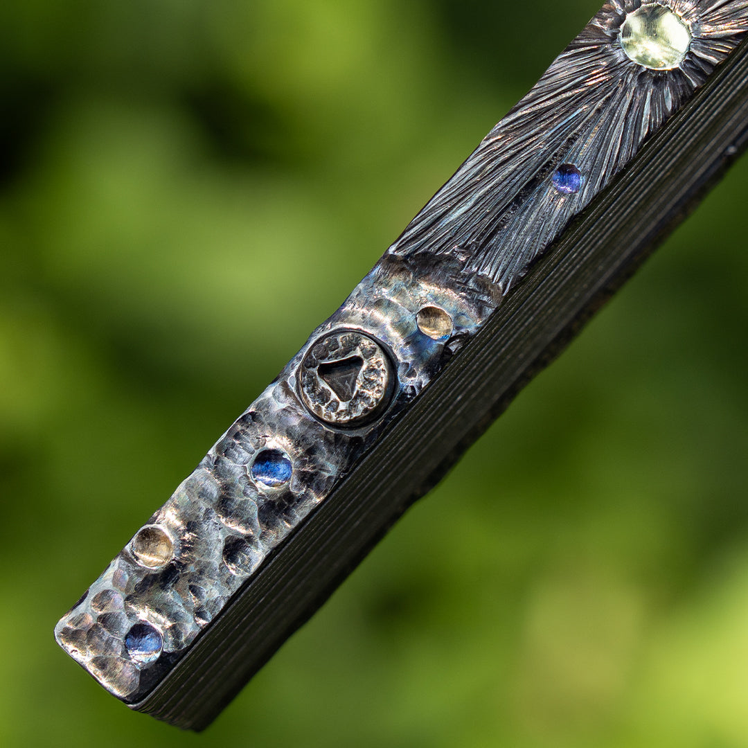 BuRan: Obsidian Meteor Titanium Folding Fan