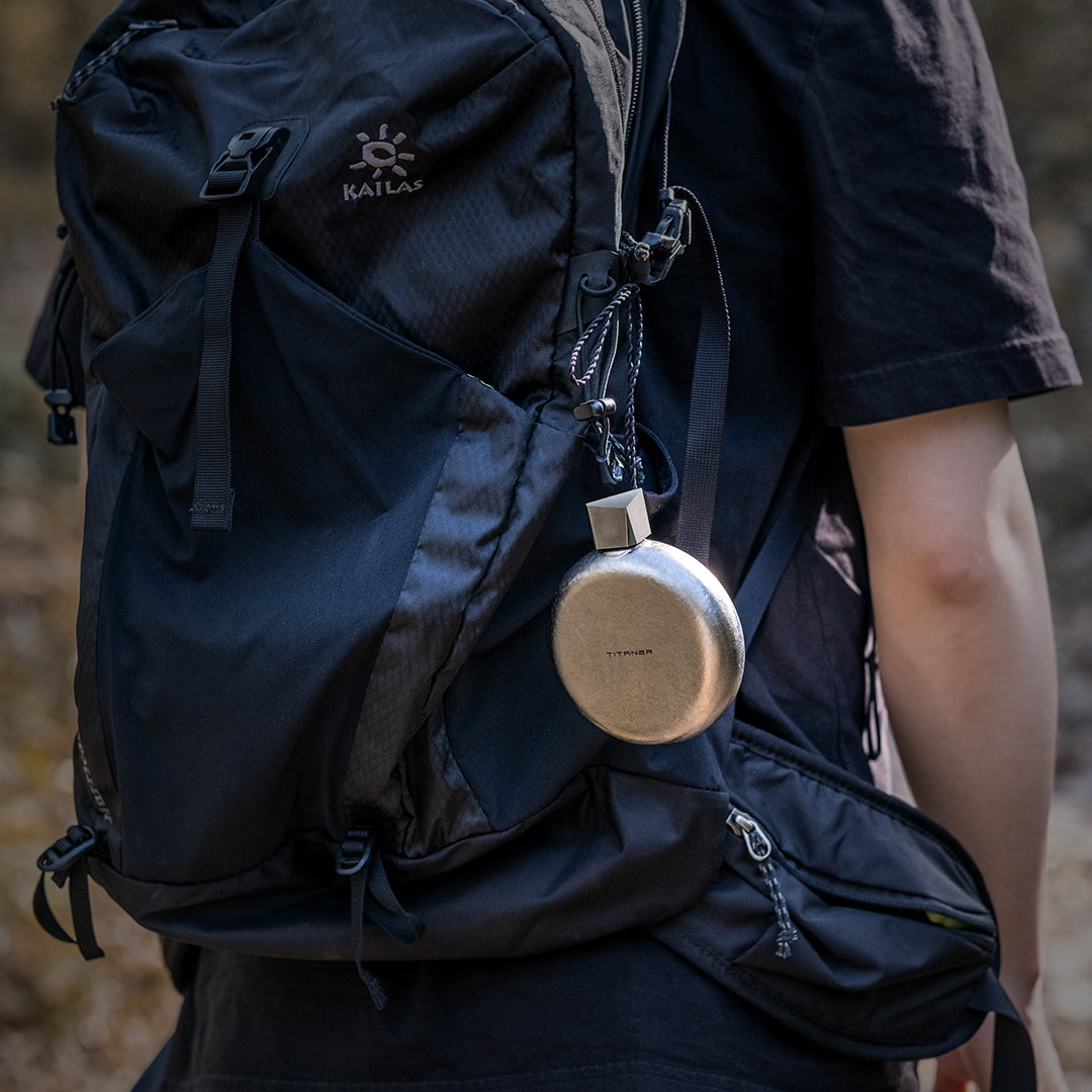 Portable Titanium Hip Flask Bottle