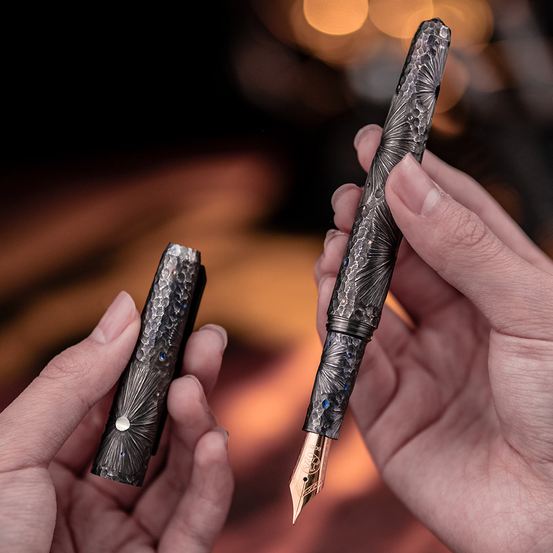 Obsidian Meteor Titanium Brunnenstift