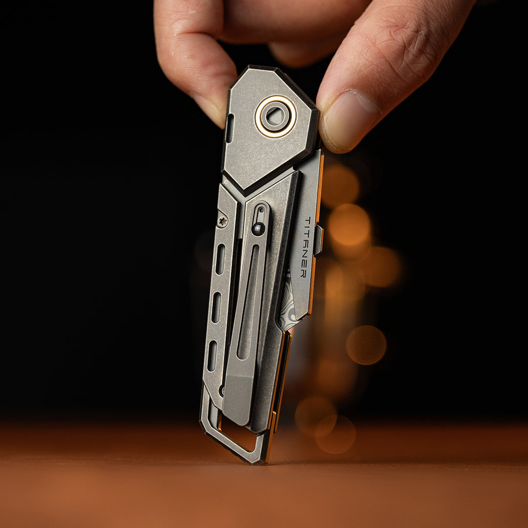 Titanium Ti Folding Knife