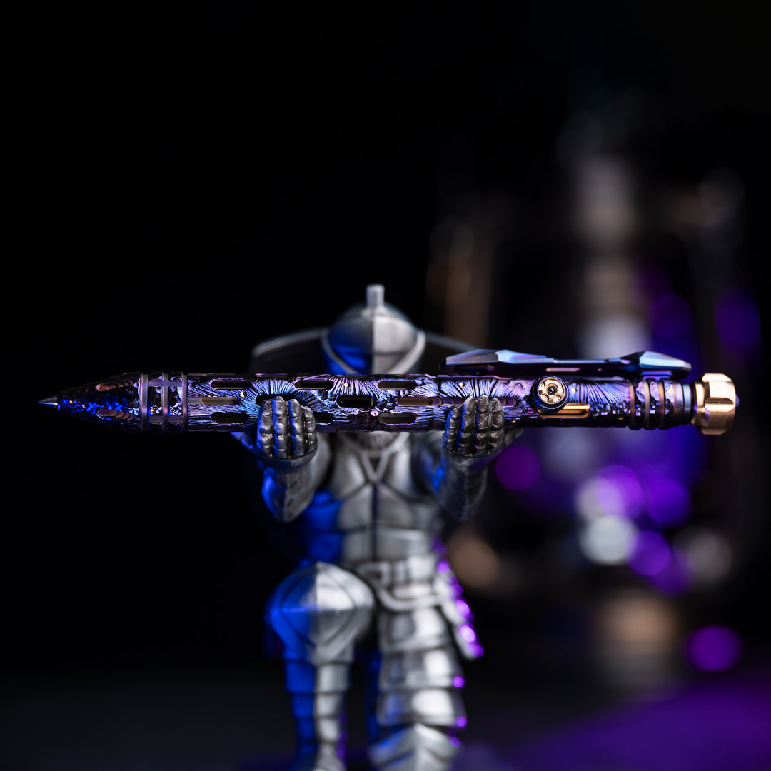Blue Meteor: Titanium Tactical Bolt-Action Pen【Limited 50 Pcs】
