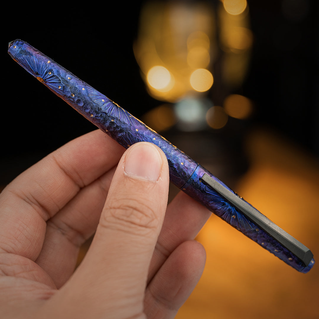 Blue Meteor Titanium Tactical Ballpoint Pen
