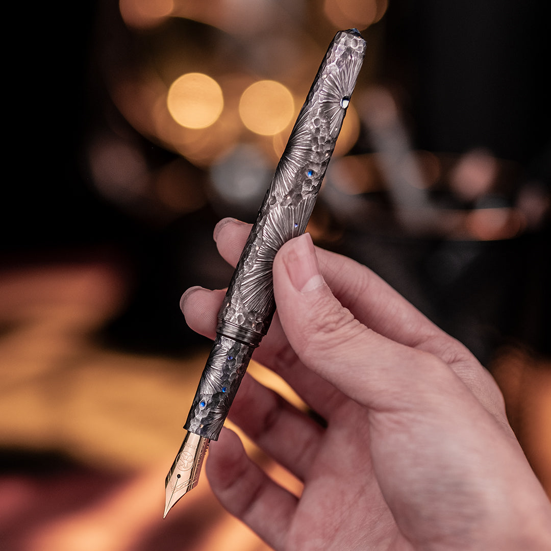 Obsidian Meteor Titanium Brunnenstift