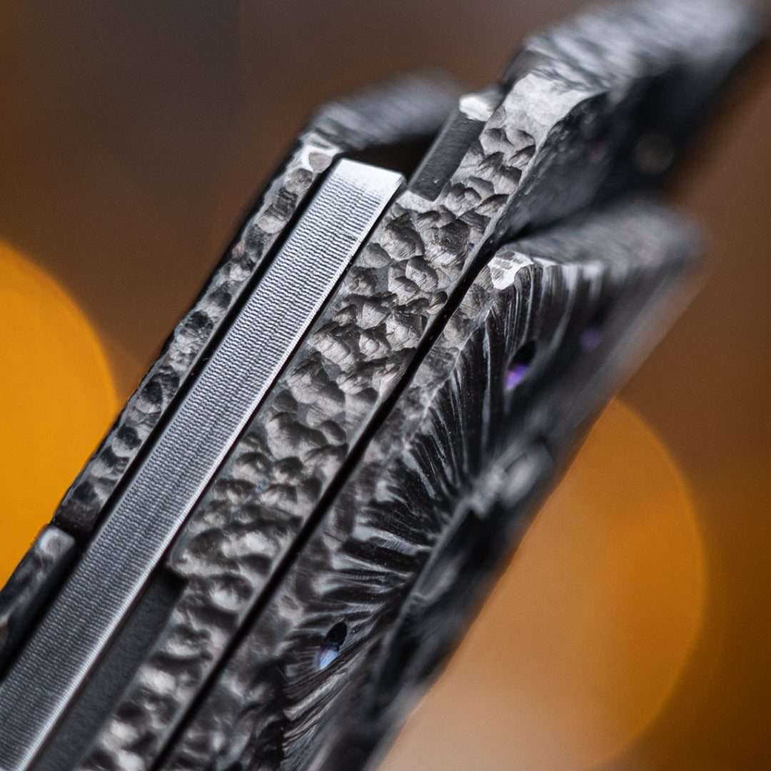 Obsidian Meteor Raven Titanium Utility Folding knife(Limited 30 pcs)