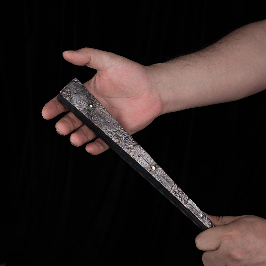 BuRan: Obsidian Meteor Titanium Folding Fan