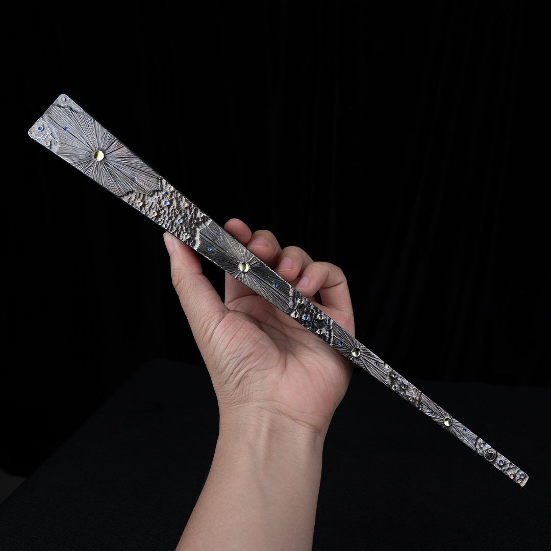 BuRan: Obsidian Meteor Titanium Folding Fan