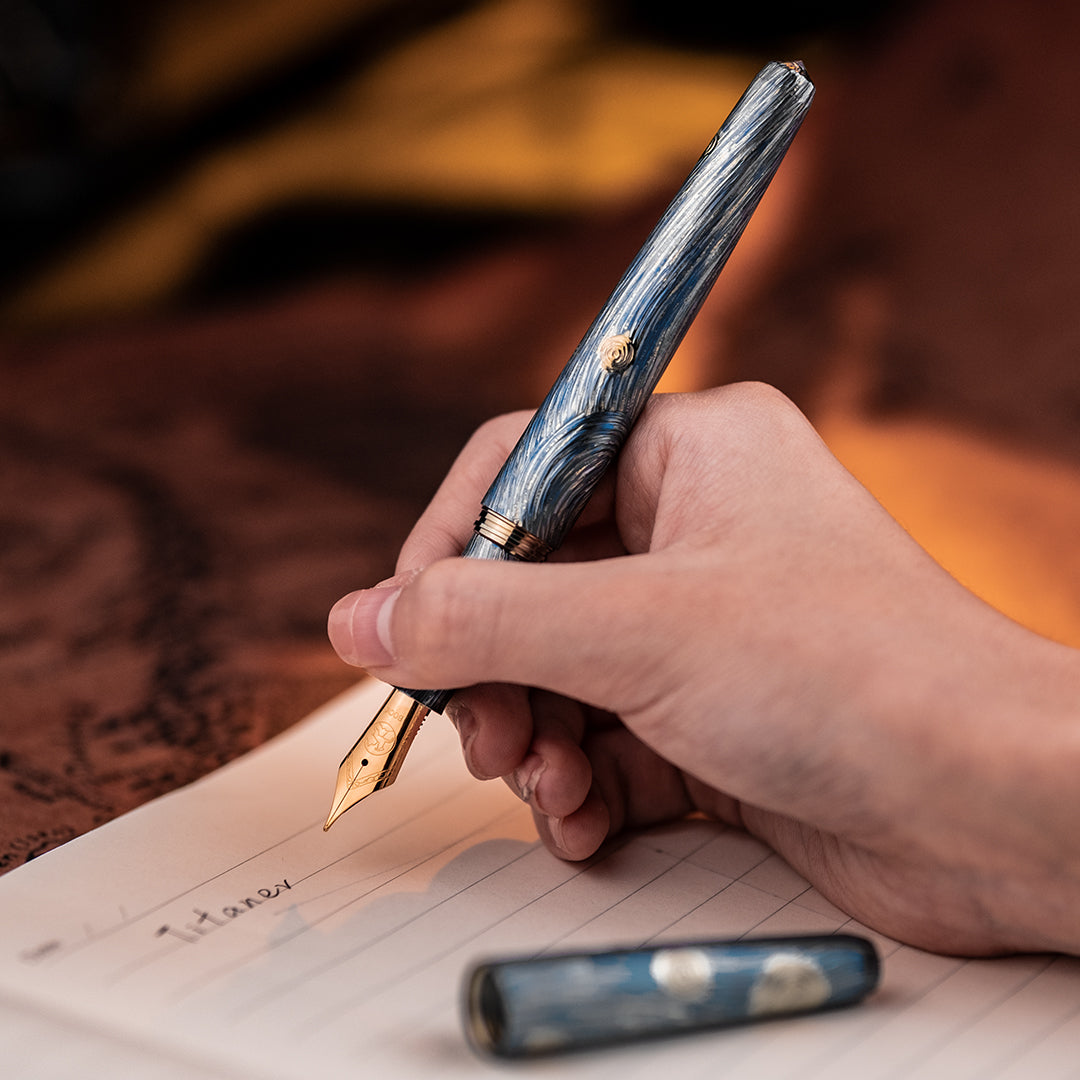 Starry Night Titanium Fountain Pen