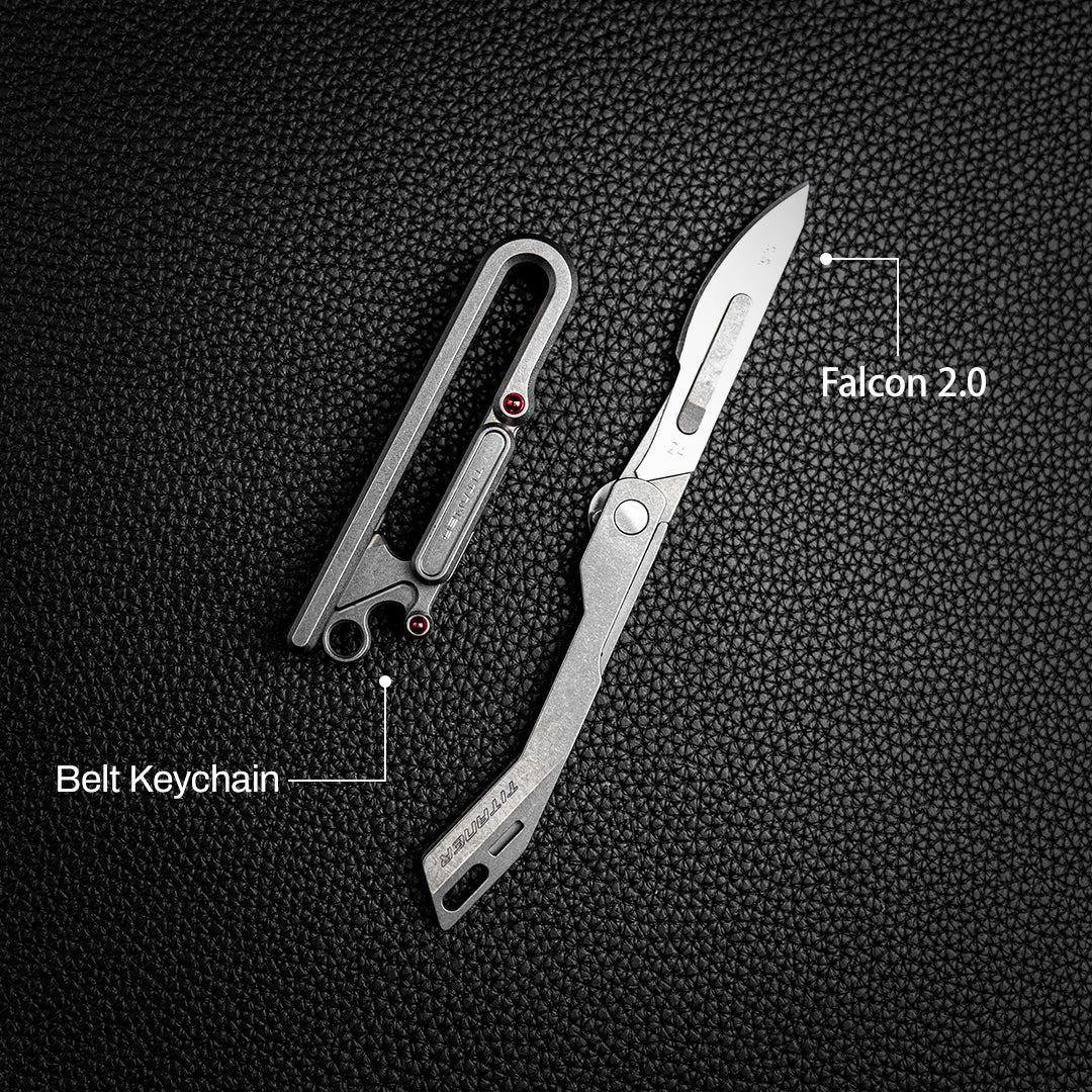 Titanium Belt Keychain