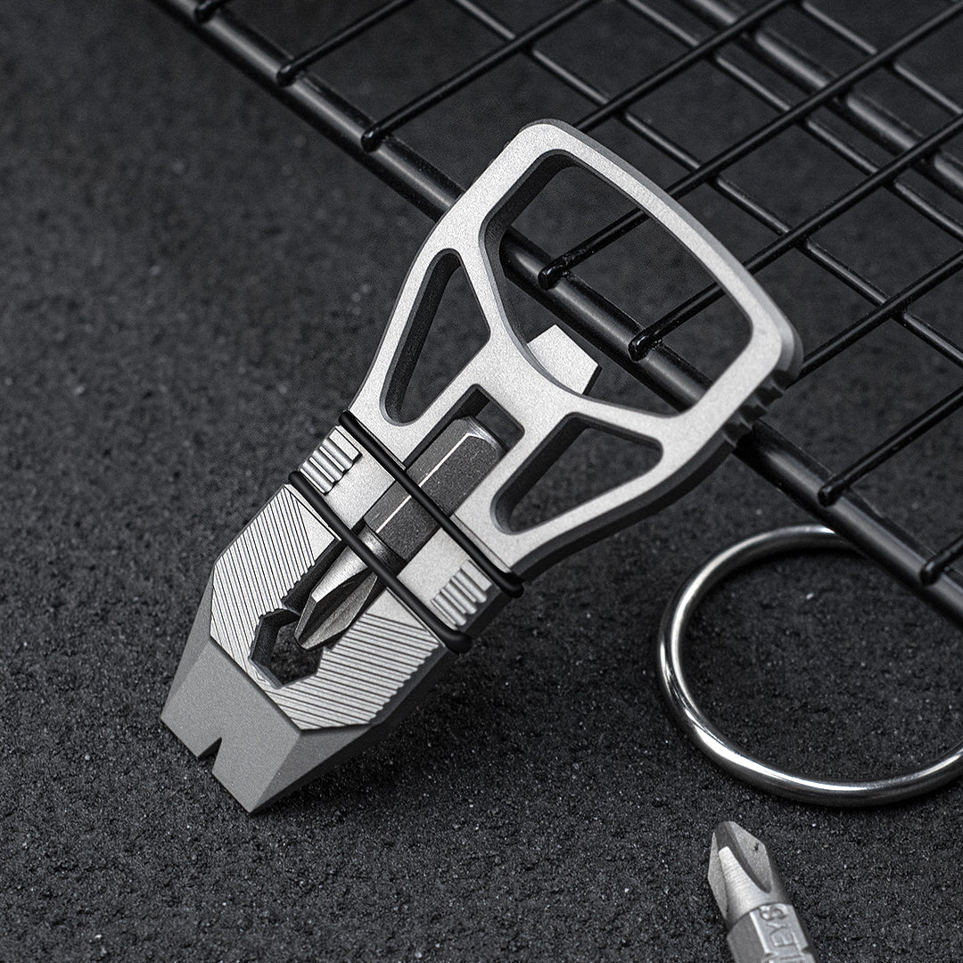 Titanium Multi-function EDC Tool for Bottle Opener/Pry Bar/Screwdriver