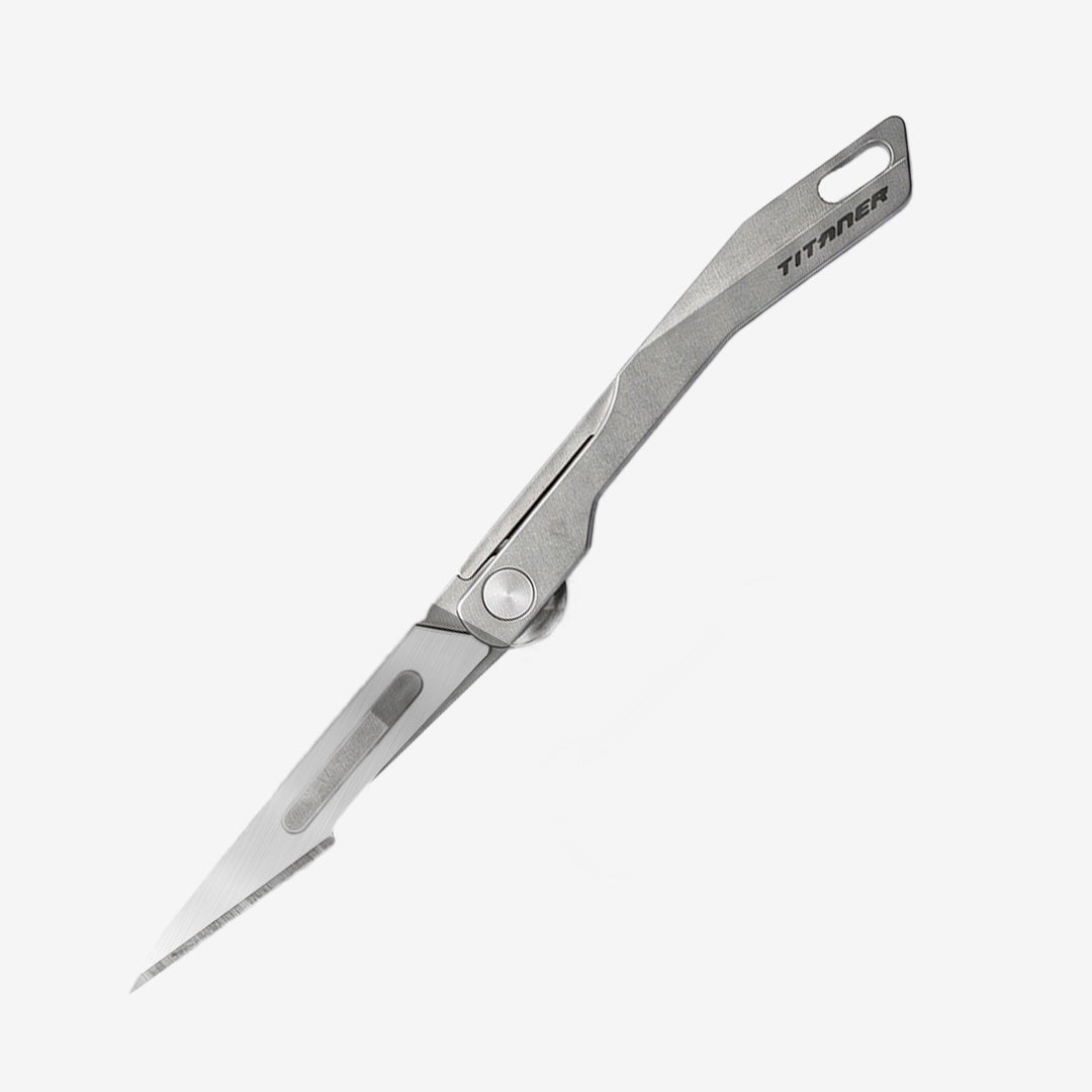 Falcon Compact: Titanium Keychain Folding Cutter