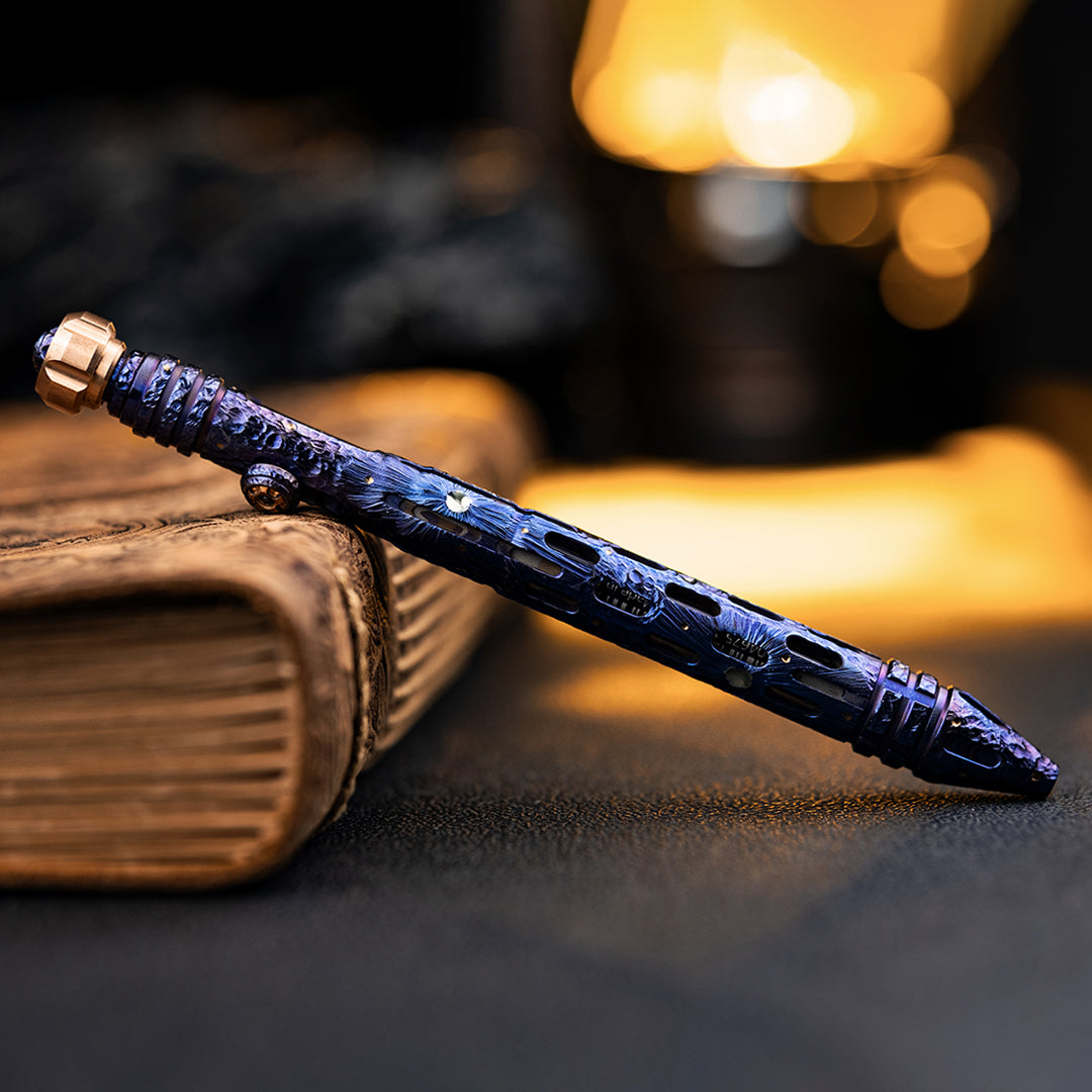 Blue Meteor: Titanium Tactical Bolt-Action Pen【Limited 50 Pcs】