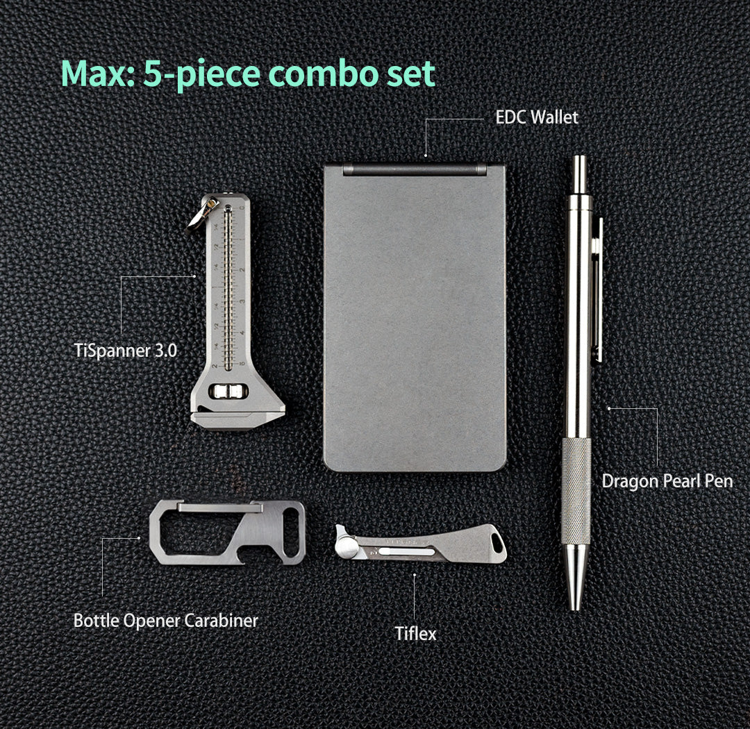Titanium EDC Essentials Combo