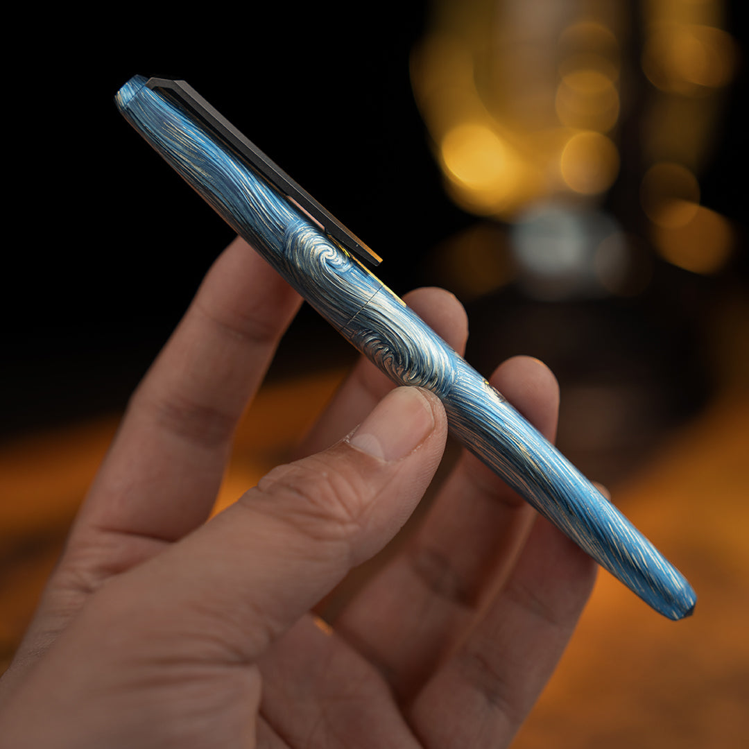 Starry Night Titanium Tactical Ballpoint Pen