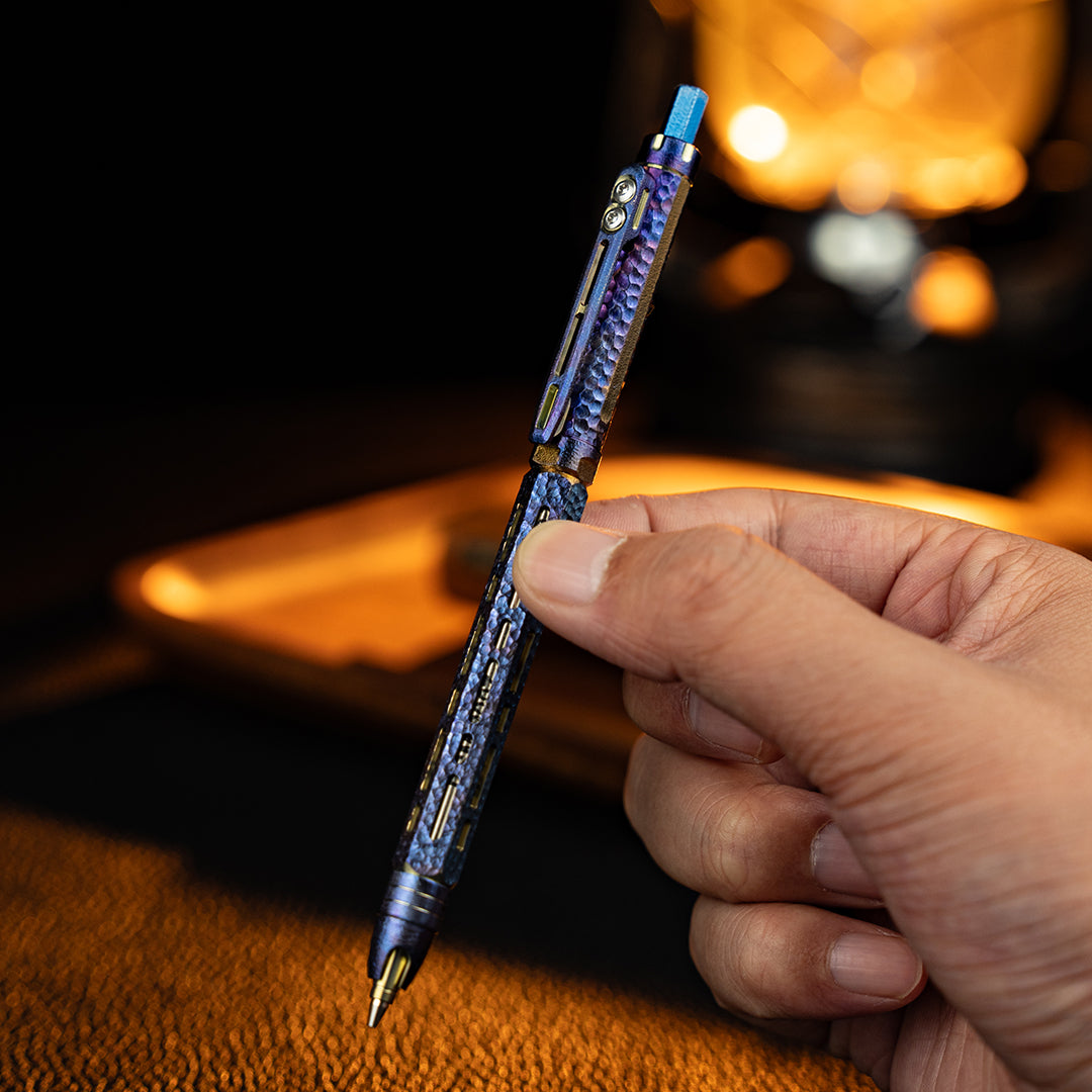 Hand-carved Ti-Chi Click Pencil