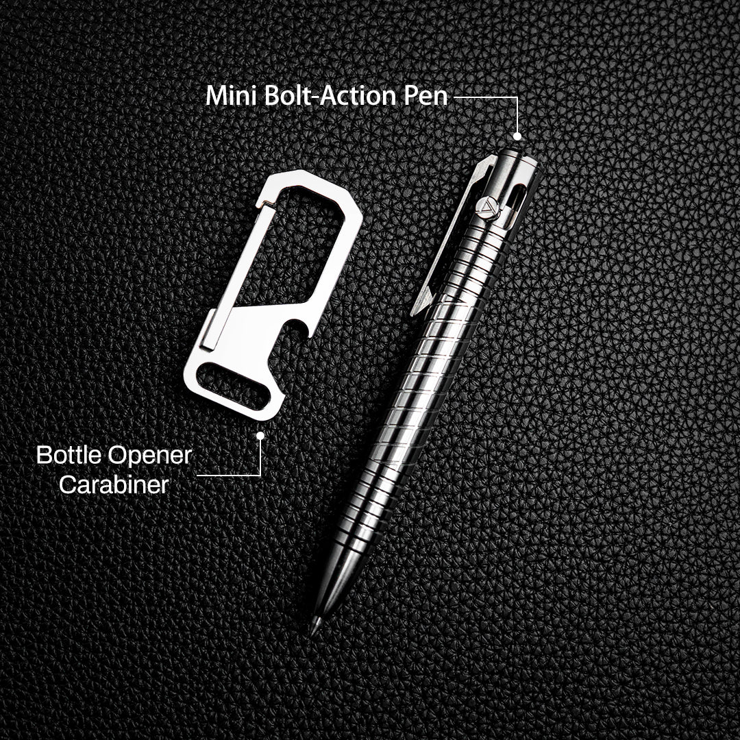 Titanium Bottle Opener Carabiner