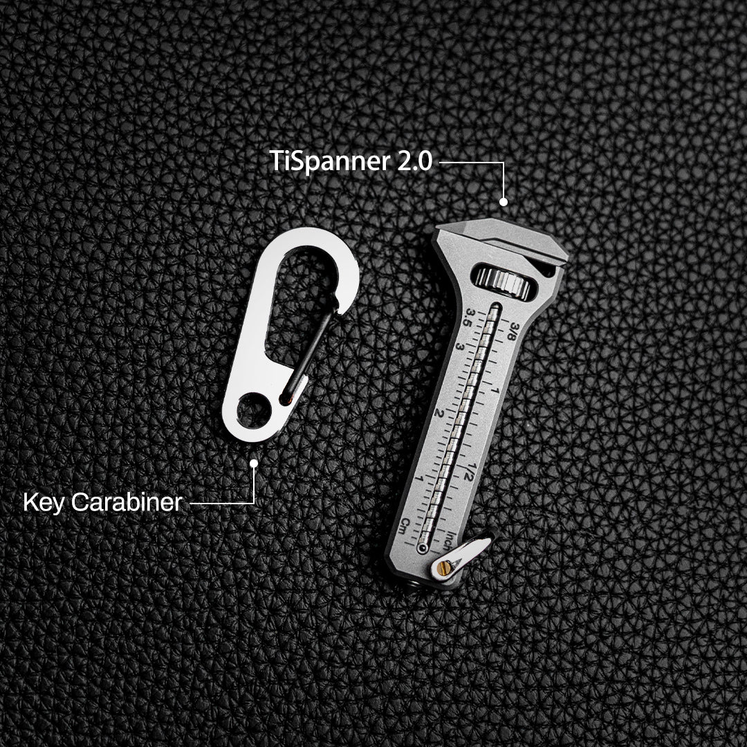 Schlüsselkarabiner aus Titan: Robustes EDC-Rucksackzubehör für den Außenbereich