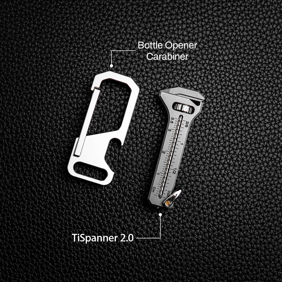 Titanium Bottle Opener Carabiner