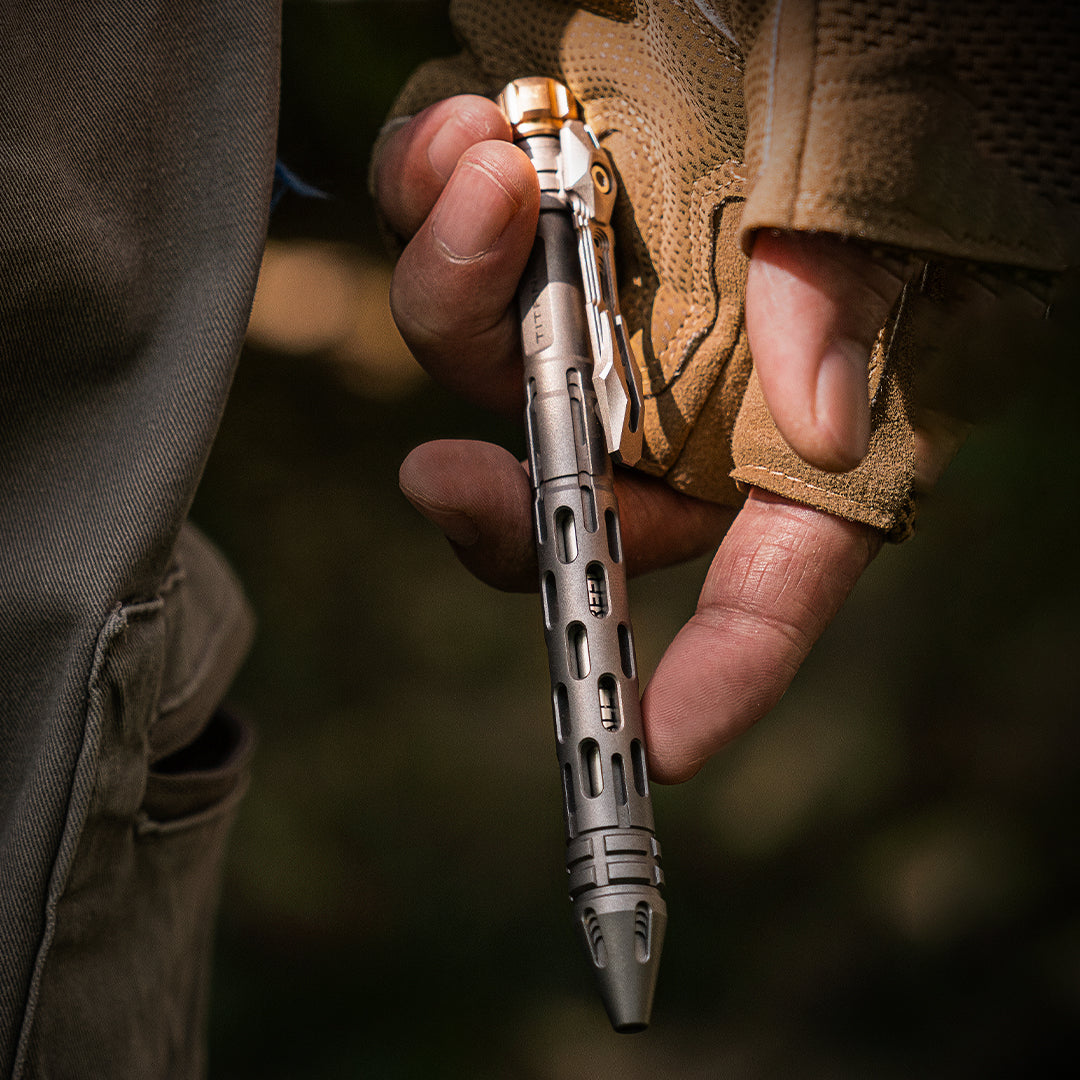 Titanium Tactical Bolt-Action Pen