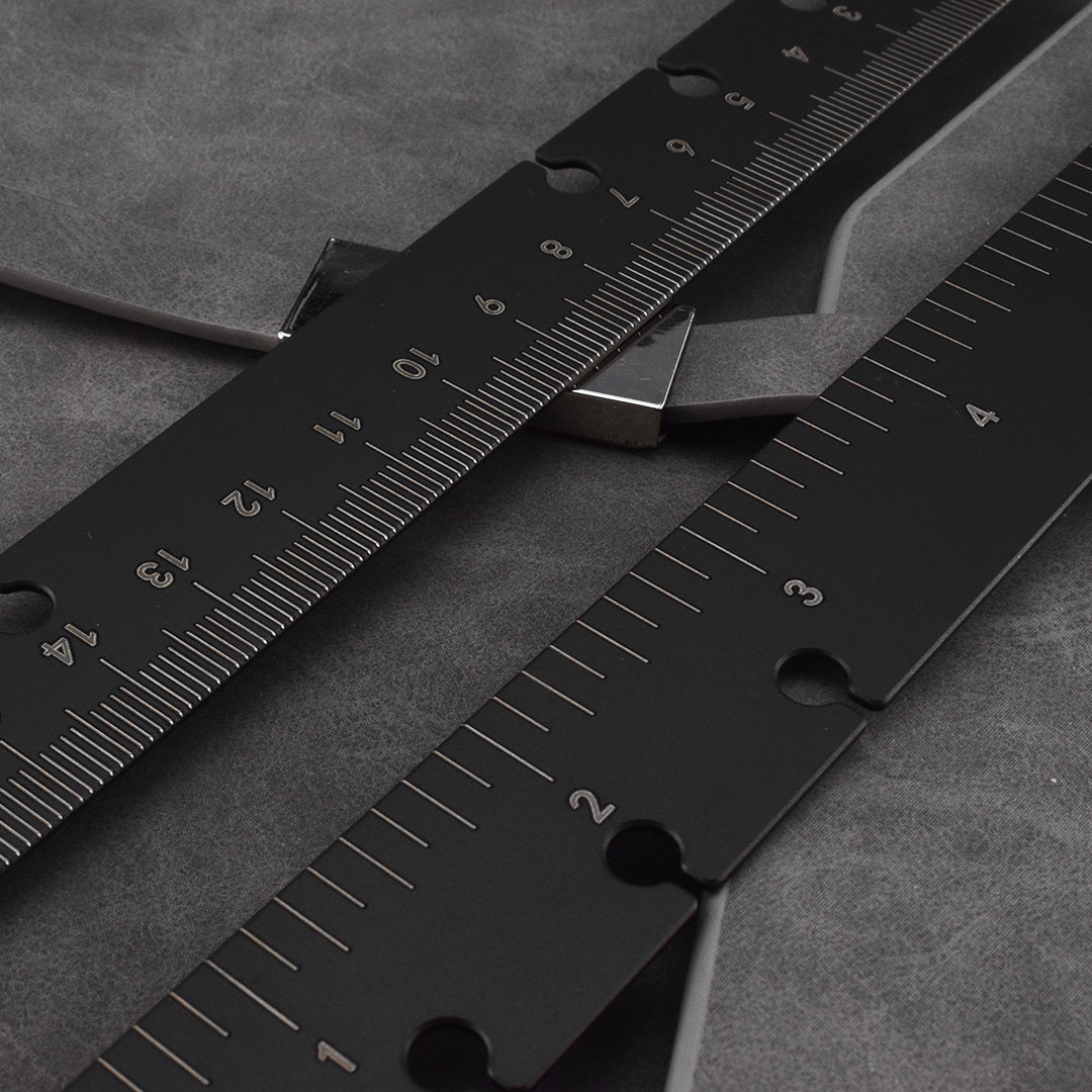 Dual-sided Ti Bookmark/Ruler