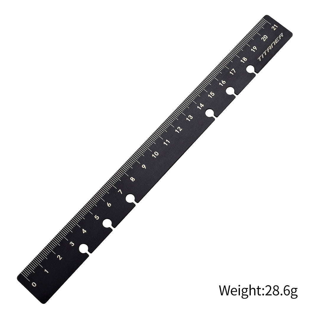 Dual-sided Ti Bookmark/Ruler