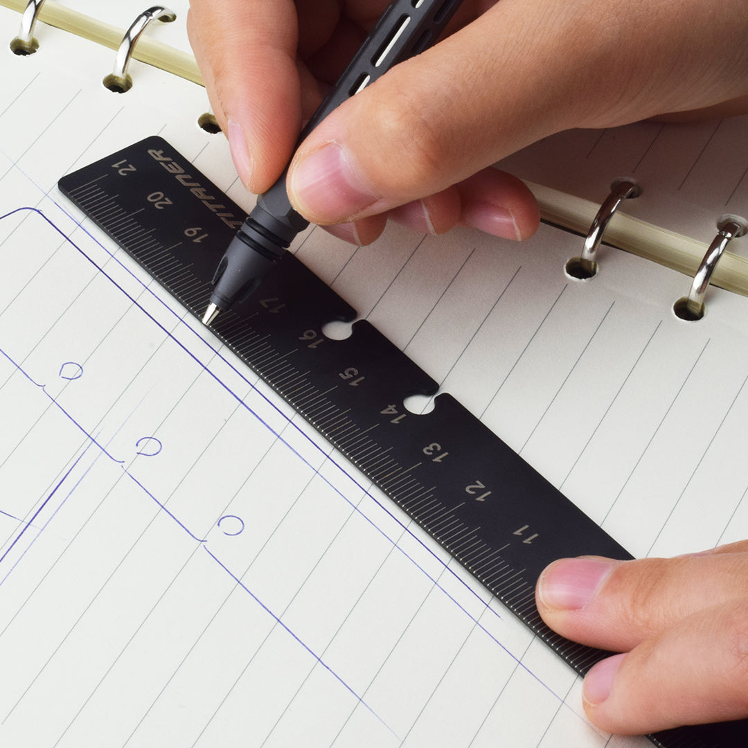 Dual-sided Ti Bookmark/Ruler