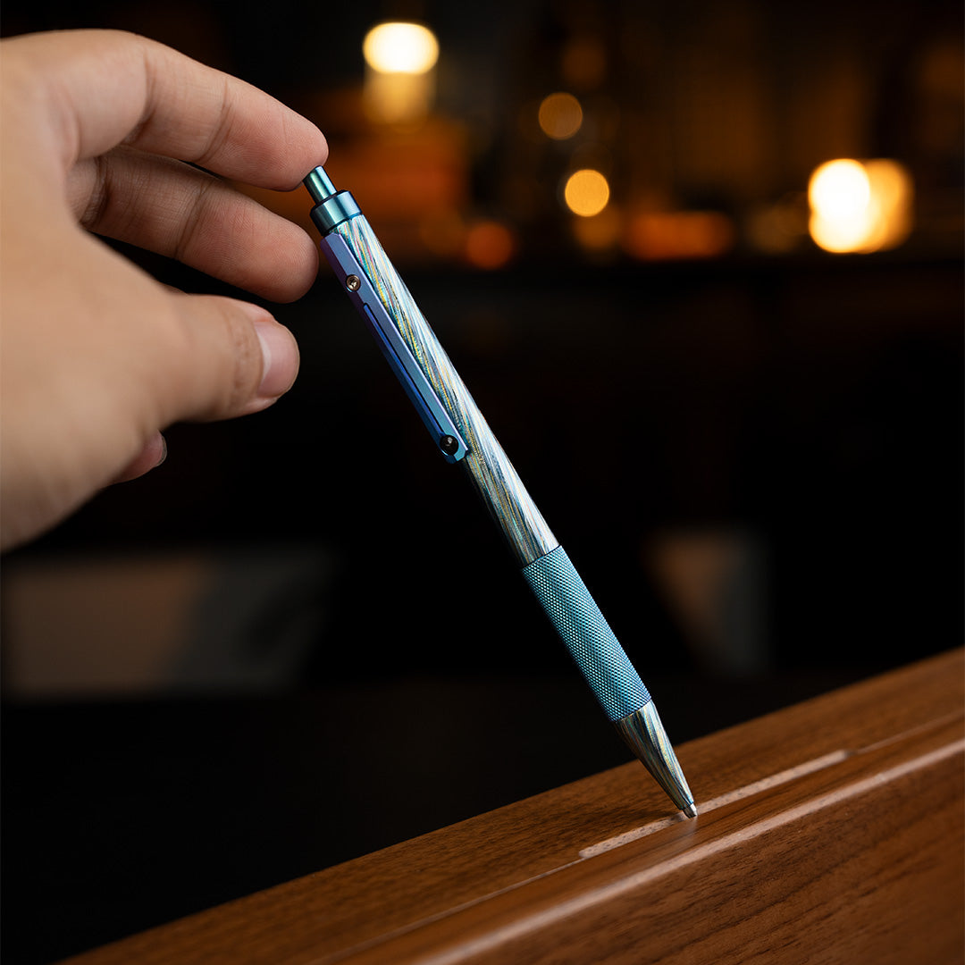 Meteor Star: Hand Carved Titanium Dragon Pearl Dream Pen