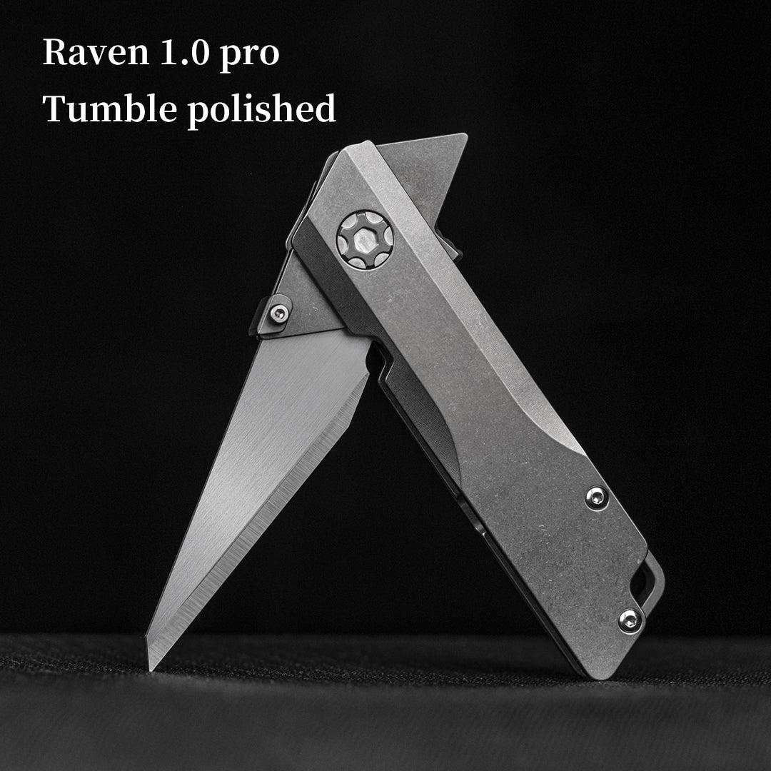 The Raven Titanium Utility Folding knife