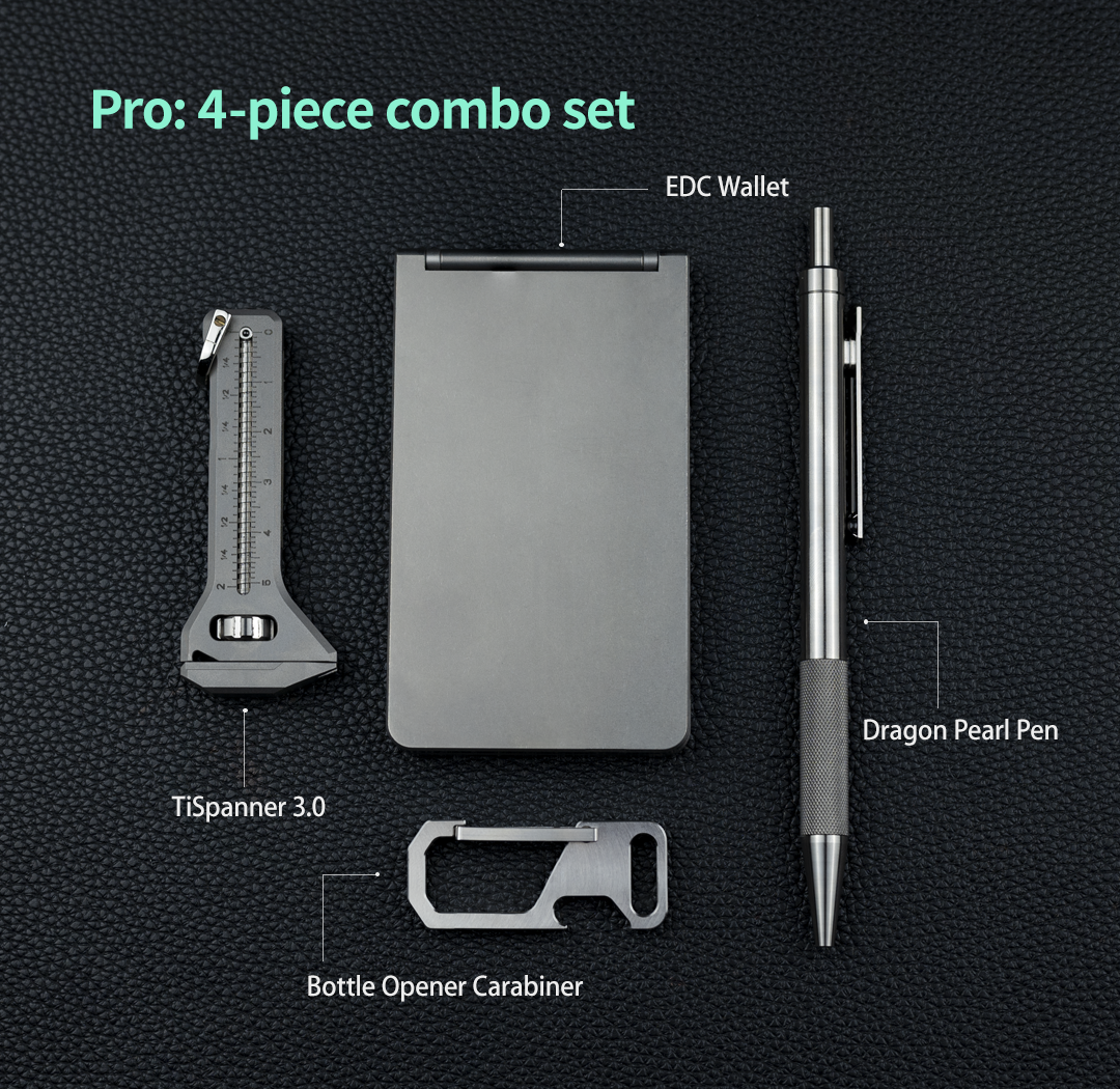 Titanium EDC Essentials Combo
