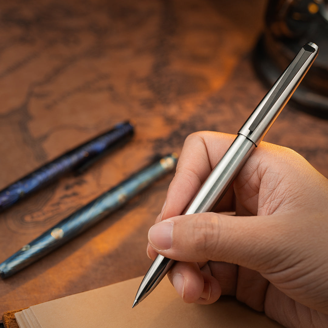 Obsidian Meteor Titanium Tactical Ballpoint Pen