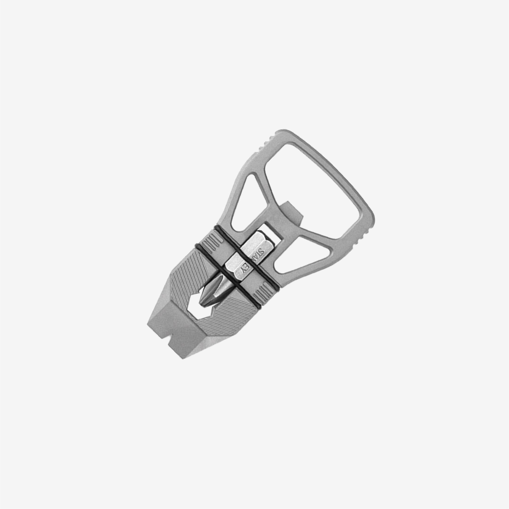 Titanium Multi-function EDC Tool for Bottle Opener / Pry Bar / Screwdriver