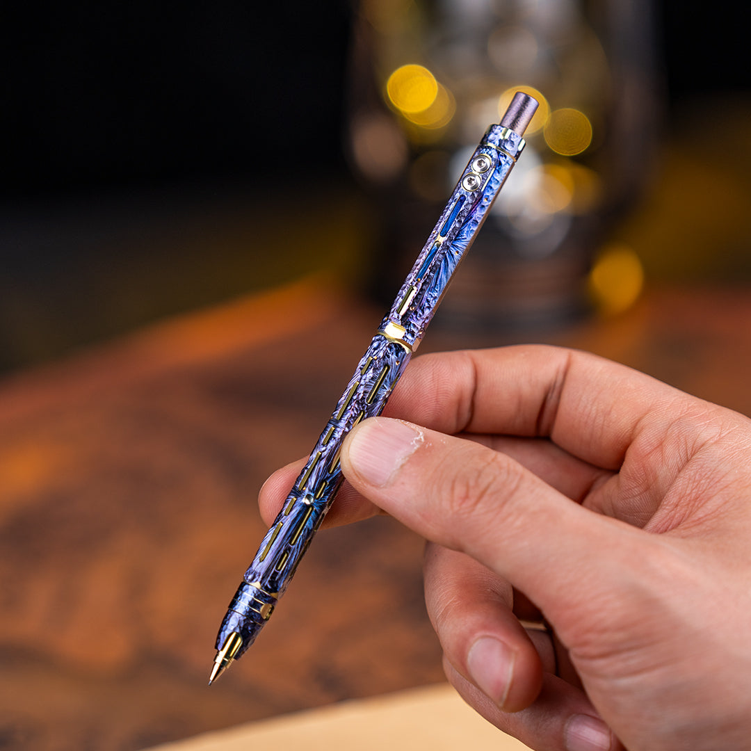 Hand-carved Ti-Chi Click Pencil