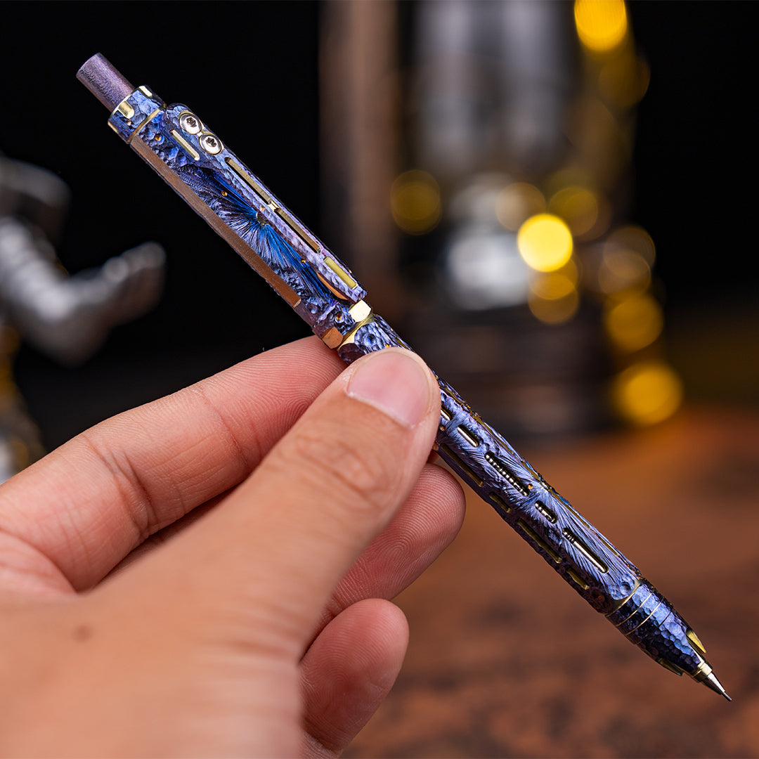 Hand-carved Ti-Chi Click Pencil