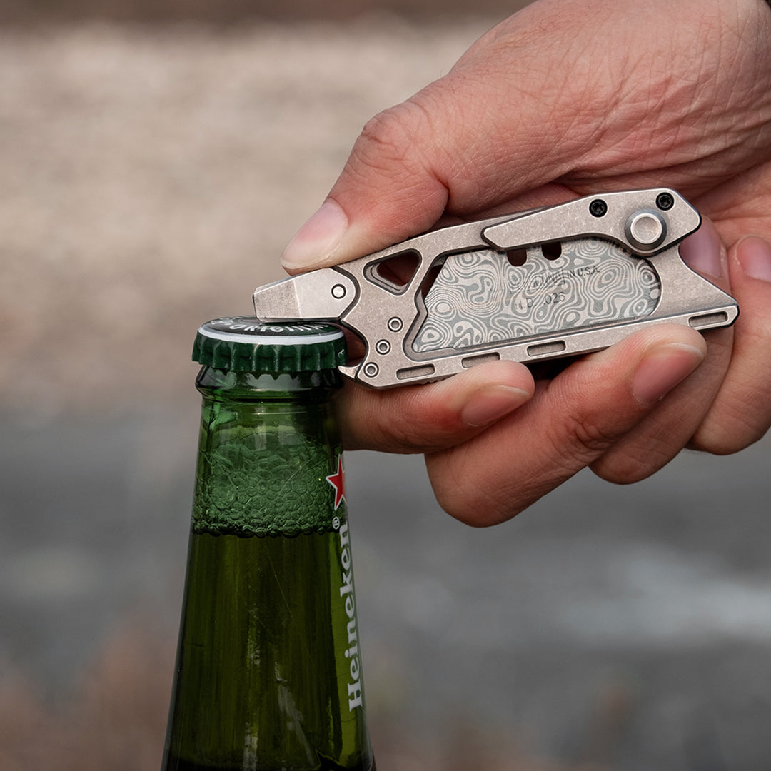 Cuchillo portátil múltiple de seguridad de titanio