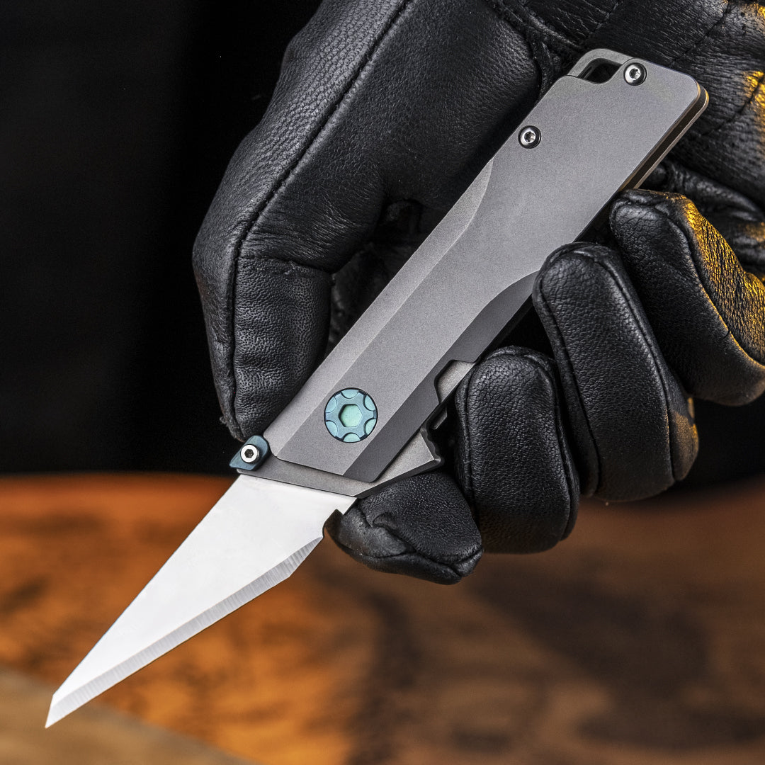 Obsidian Meteor Raven: Titanium Utility Folding Knife【Limited 30 Pcs】
