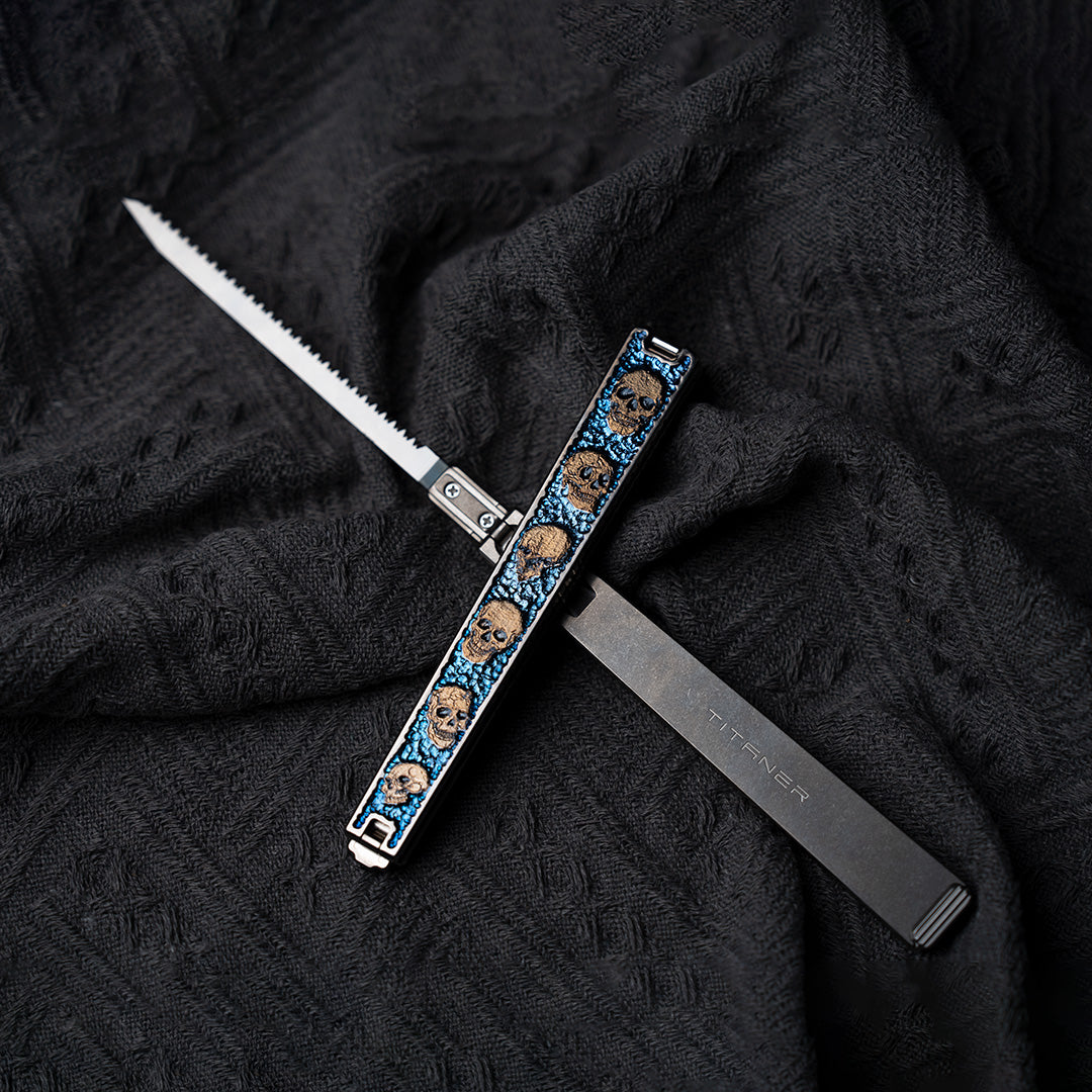 Whisper Hades: Engraved Titanium Folding Saw【Limited 20 Pcs】