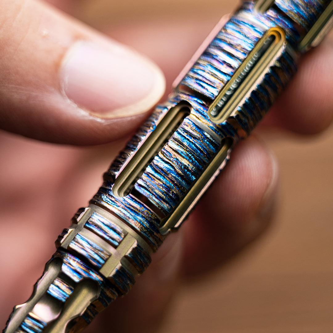 Stellar Vortex: Titanium Tactical Mecha Pen Hand Carved Series【Limited 20 Pcs】