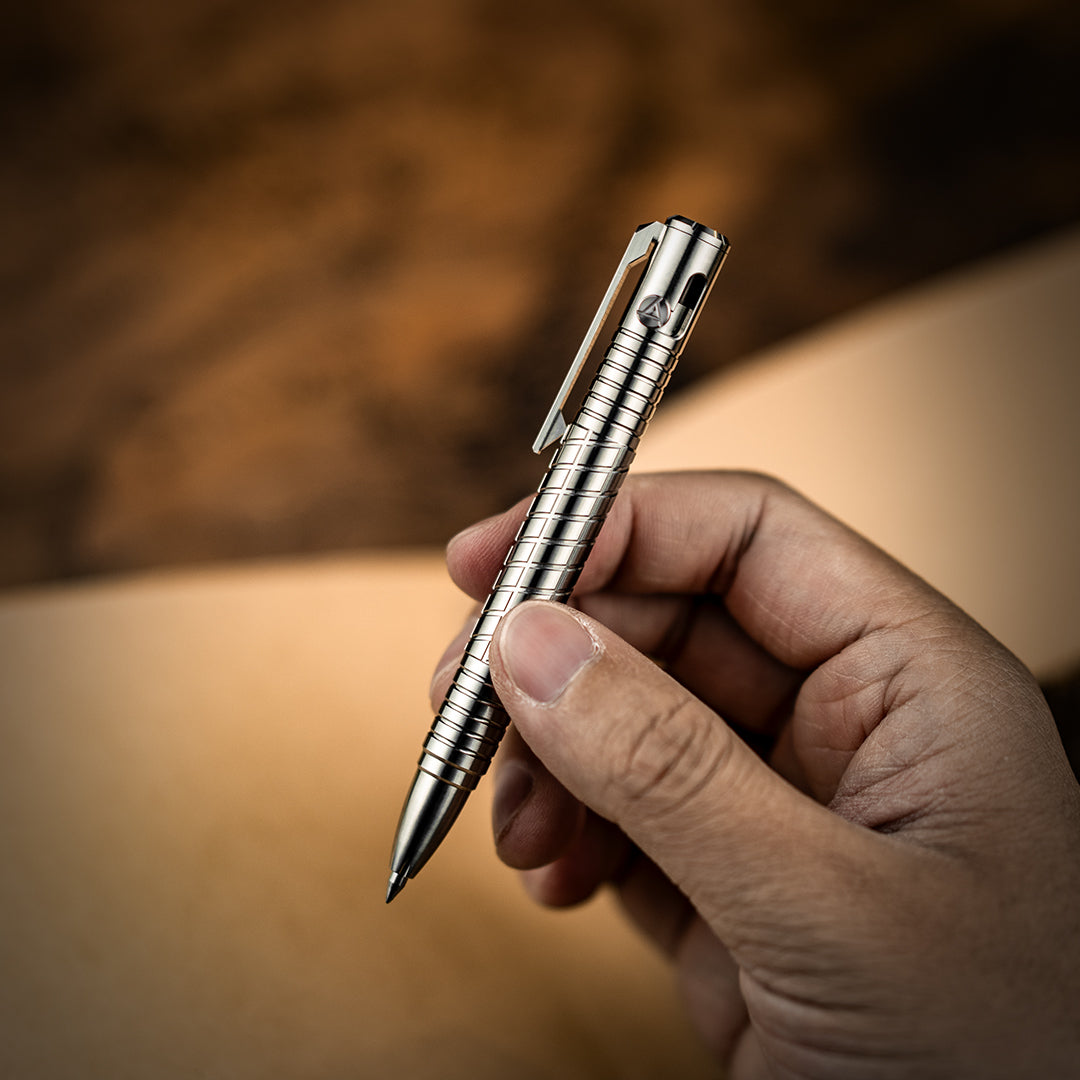 Titanium Pocket Bolt-Action Pen