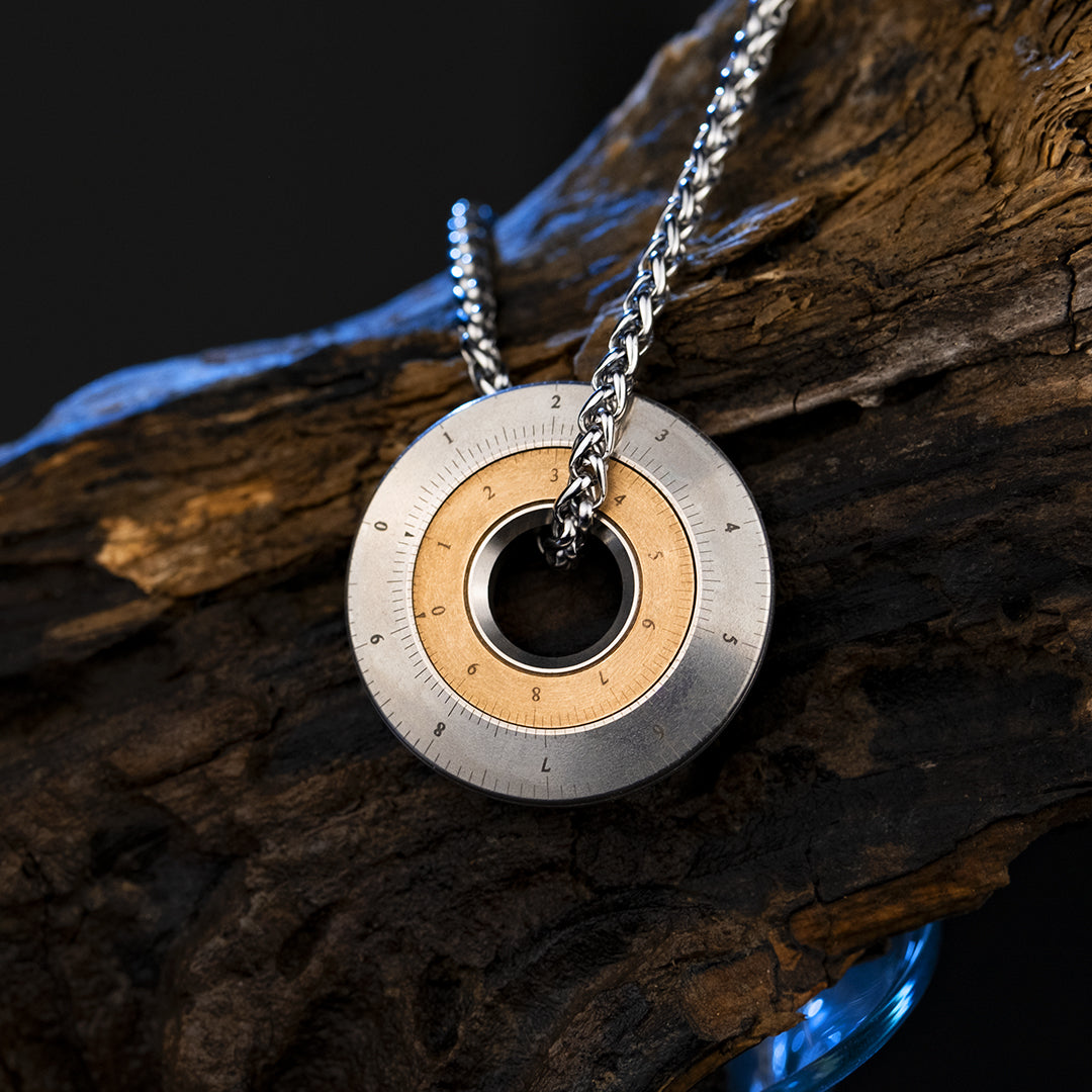 Mini-Rechenschieber für Kurvenmaß aus Titan