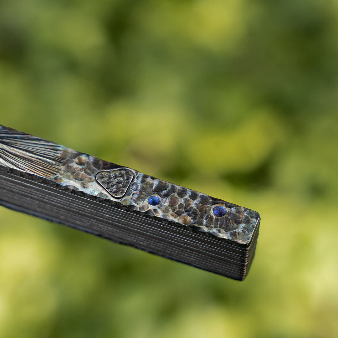 BuRan: Obsidian Meteor Titanium Folding Fan