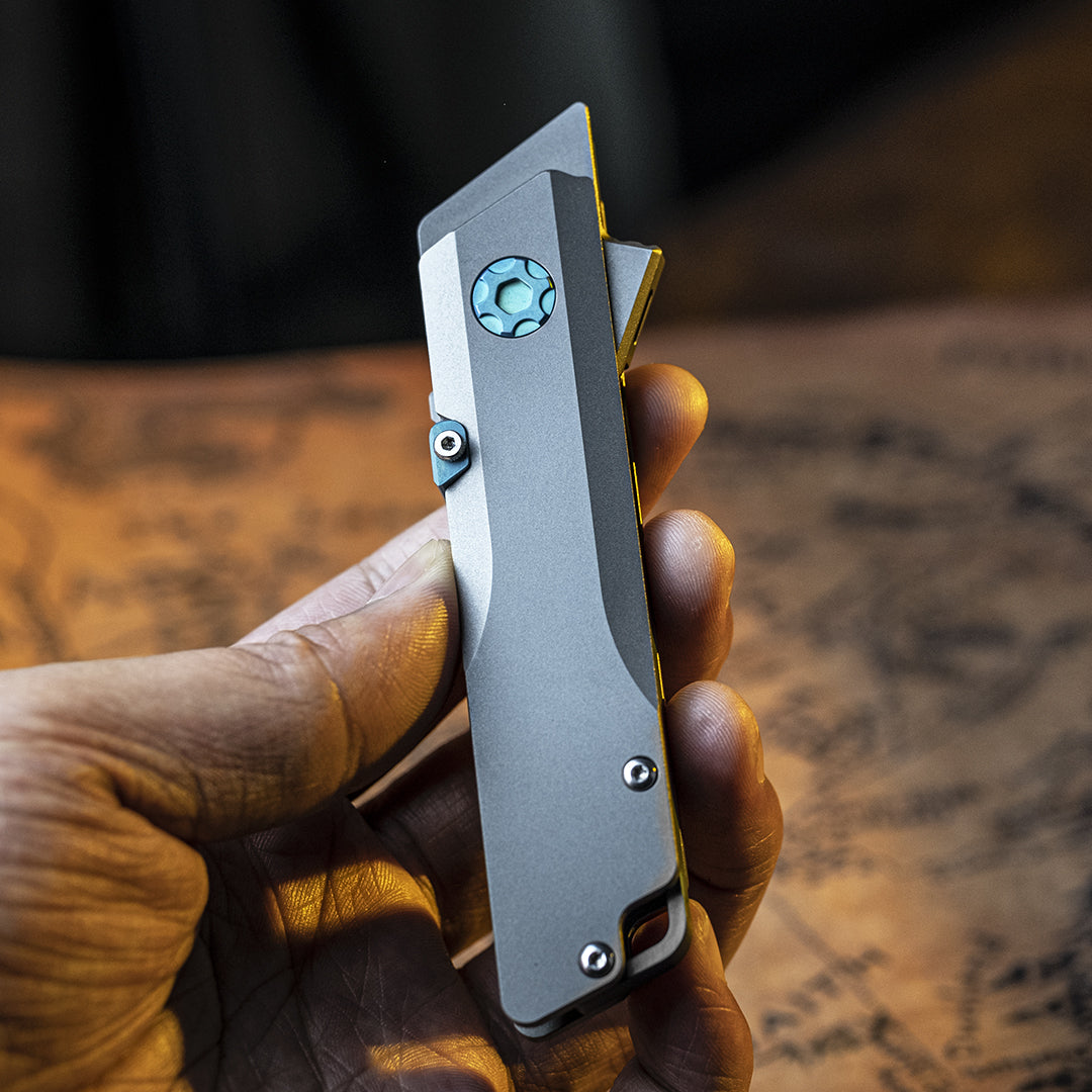 The Raven Titanium Utility Folding Knife