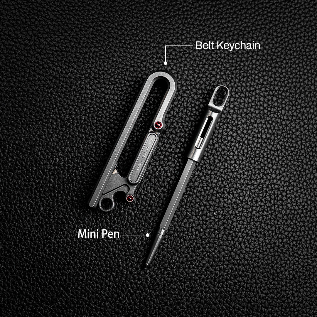 Titanium Belt Keychain