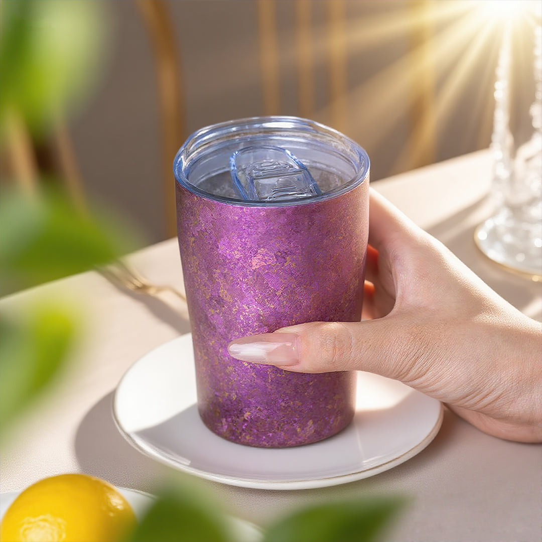 Ice Crystal Titanium Double-Wall Cups