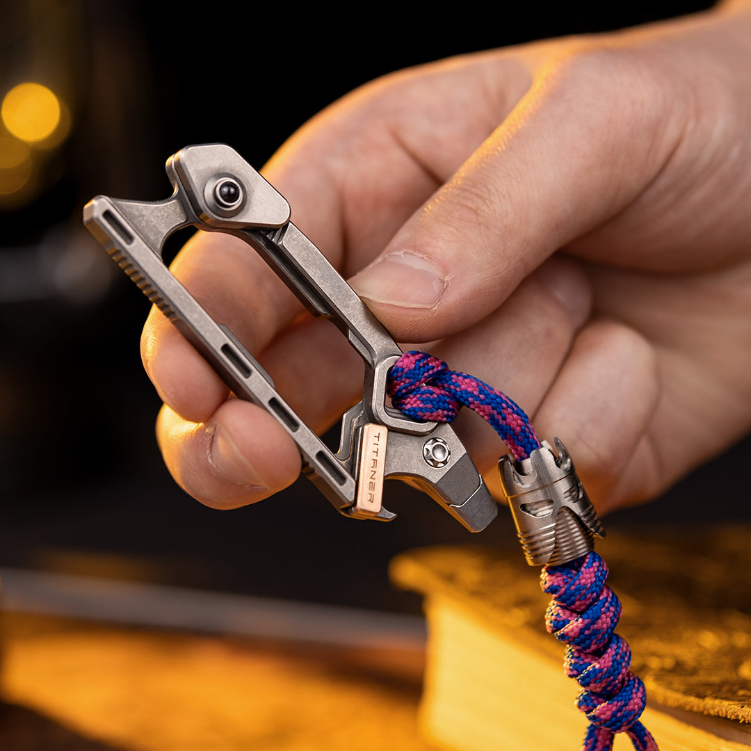 Cuchillo portátil múltiple de seguridad de titanio