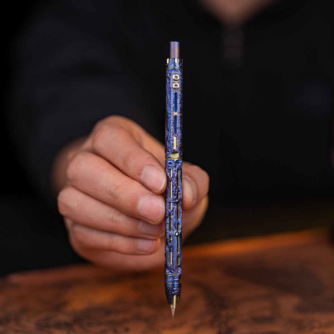 Hand-carved Ti-Chi Click Pencil