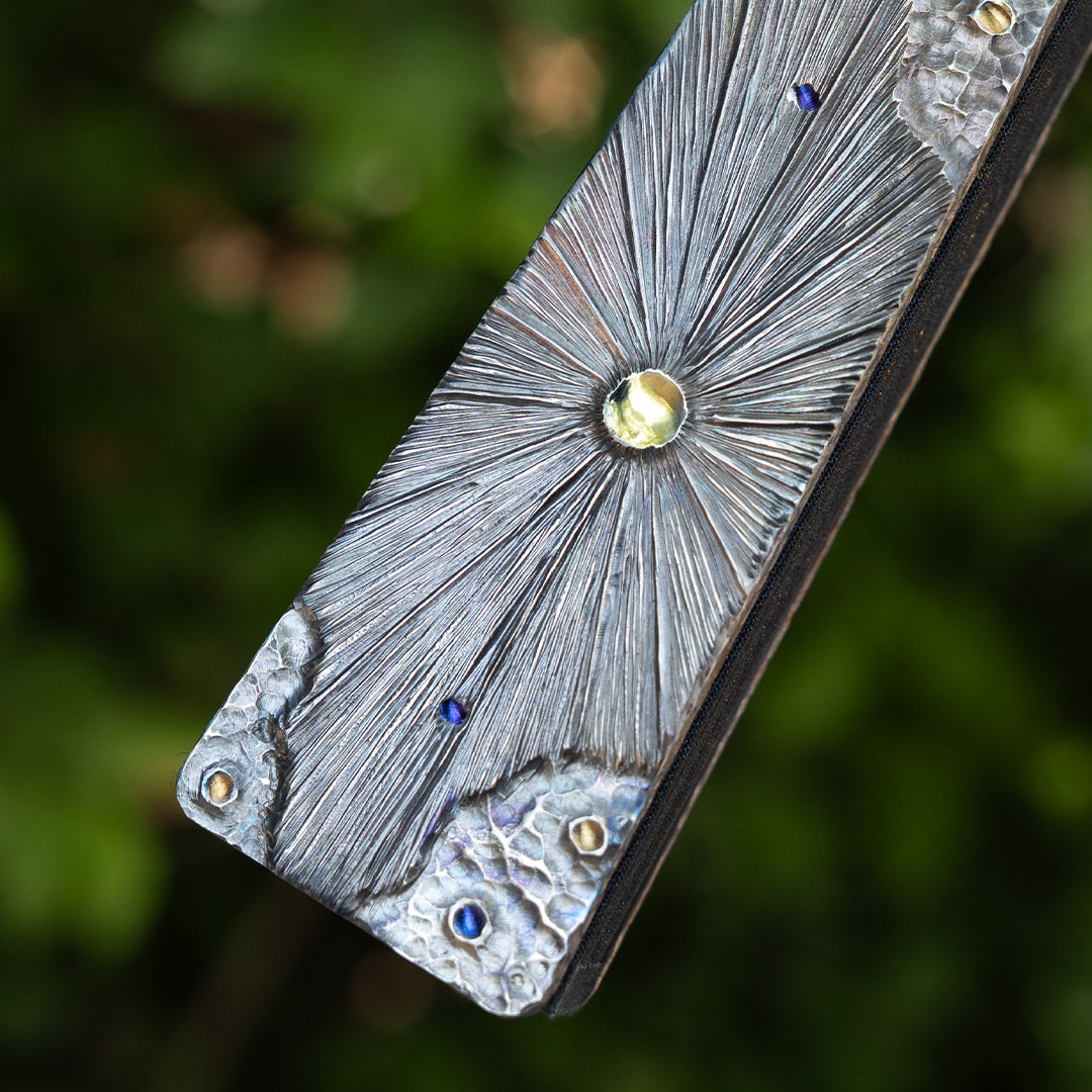 BuRan: Obsidian Meteor Titanium Folding Fan