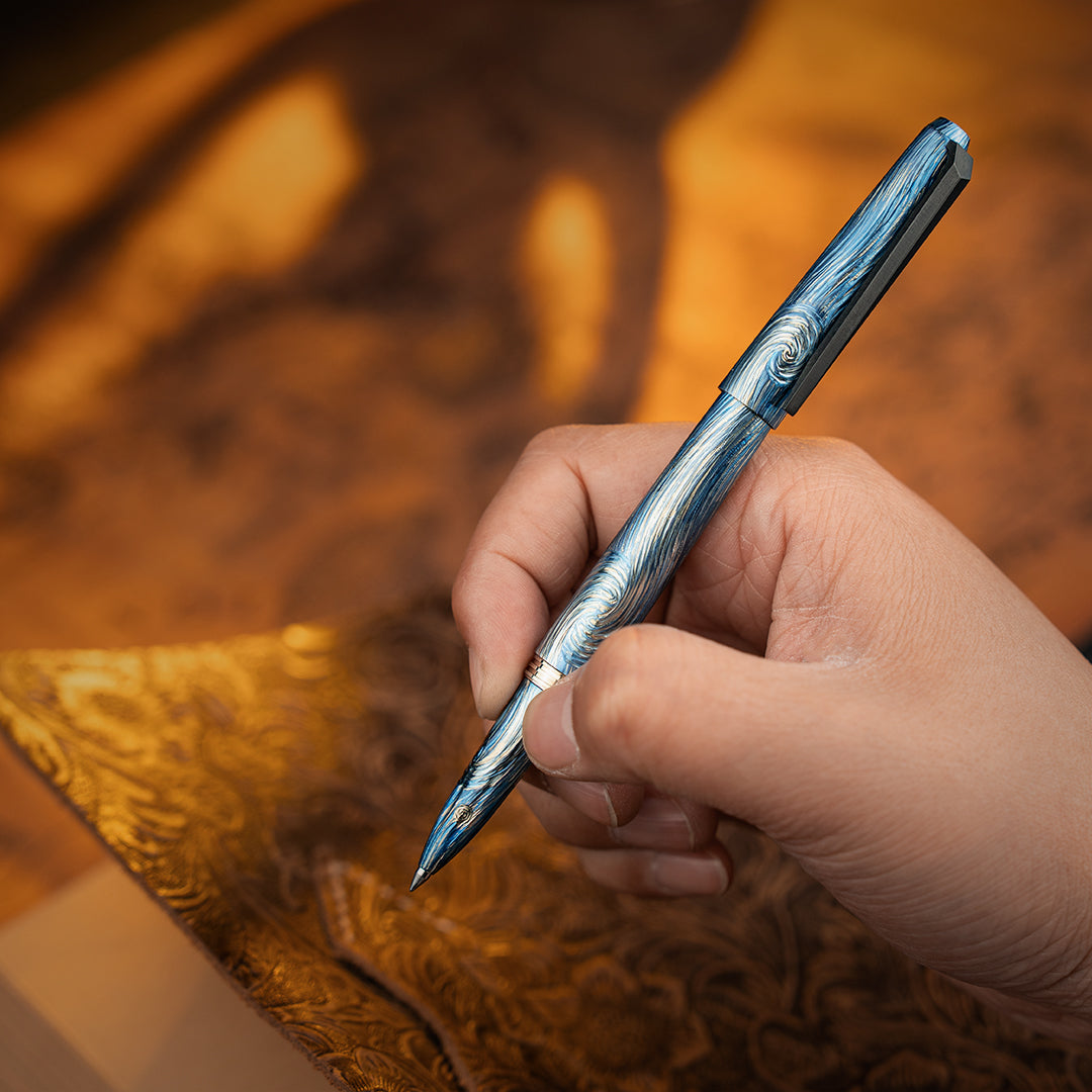 Starry Night Titanium Tactical Ballpoint Pen