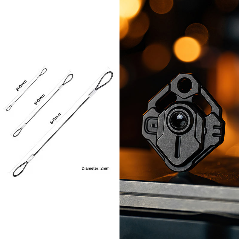 Trident: 3-Level Titanium Zipper Lock