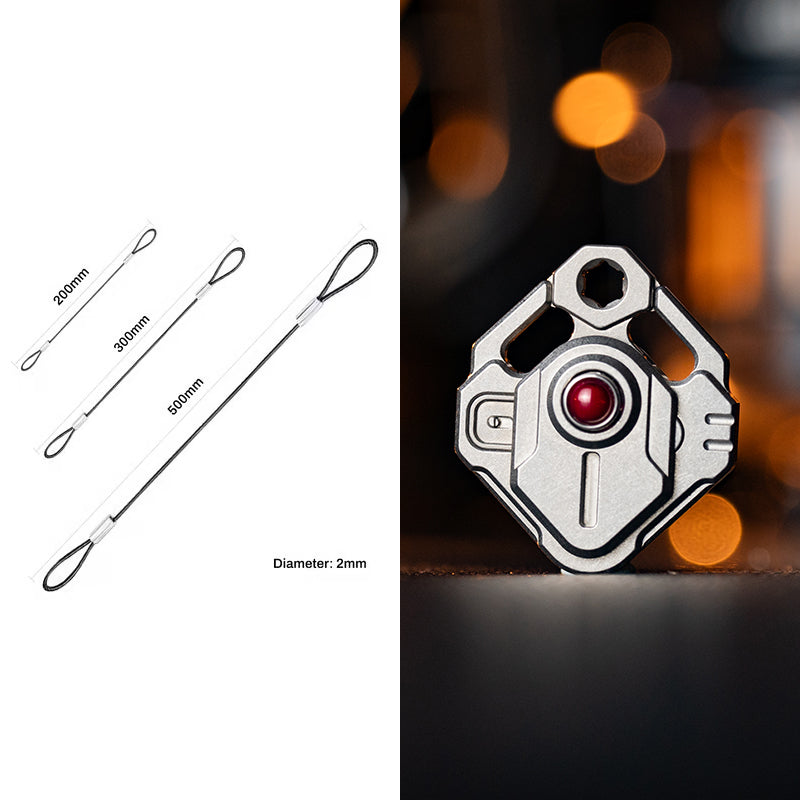 Trident: 3-Level Titanium Zipper Lock